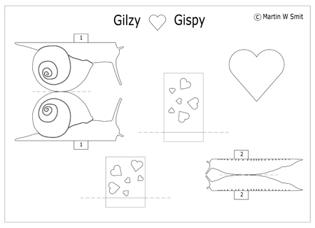 Gilzy and Gispy Paper Model 2