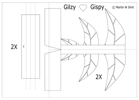 Gilzy and Gispy Paper Model 3